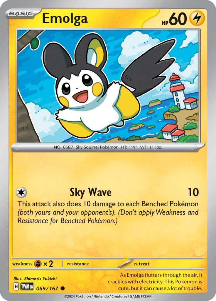 Emolga (069/167) [Scarlet & Violet: Twilight Masquerade] | Tabernacle Games