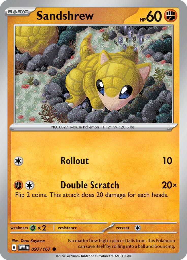 Sandshrew (097/167) [Scarlet & Violet: Twilight Masquerade] | Tabernacle Games