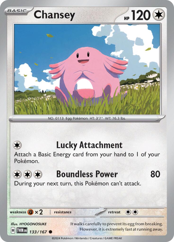 Chansey (133/167) [Scarlet & Violet: Twilight Masquerade] | Tabernacle Games