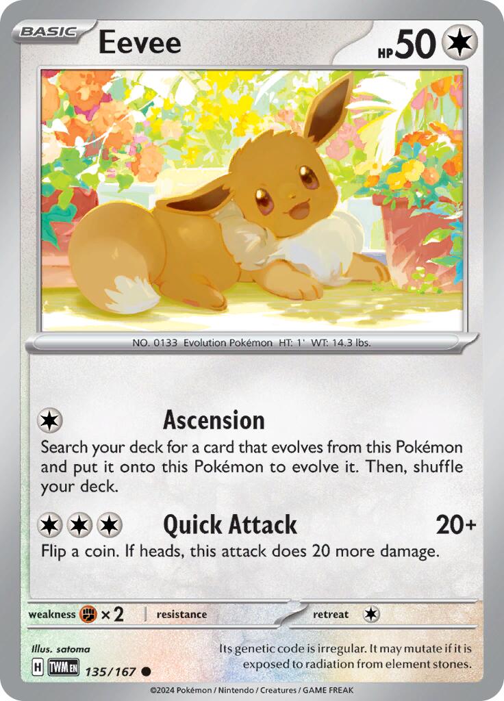 Eevee (135/167) [Scarlet & Violet: Twilight Masquerade] | Tabernacle Games