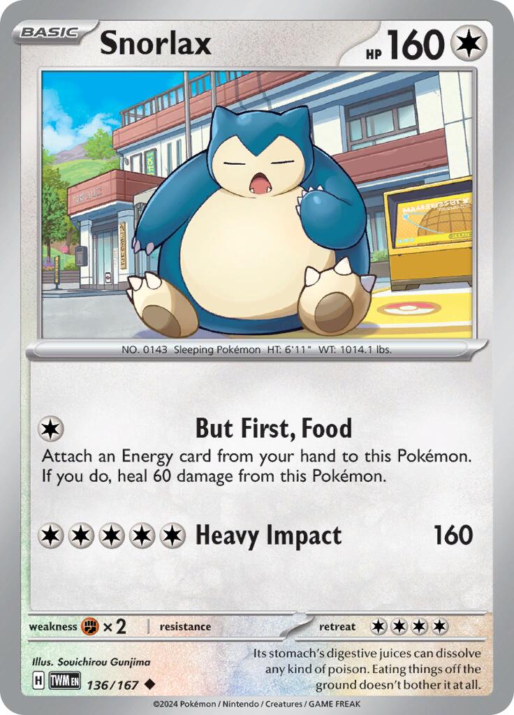 Snorlax (136/167) [Scarlet & Violet: Twilight Masquerade] | Tabernacle Games