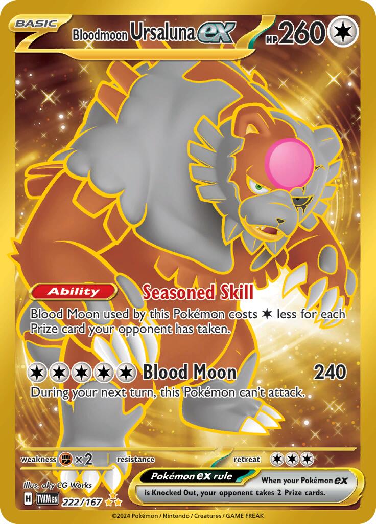 Bloodmoon Ursaluna ex (222/167) [Scarlet & Violet: Twilight Masquerade] | Tabernacle Games