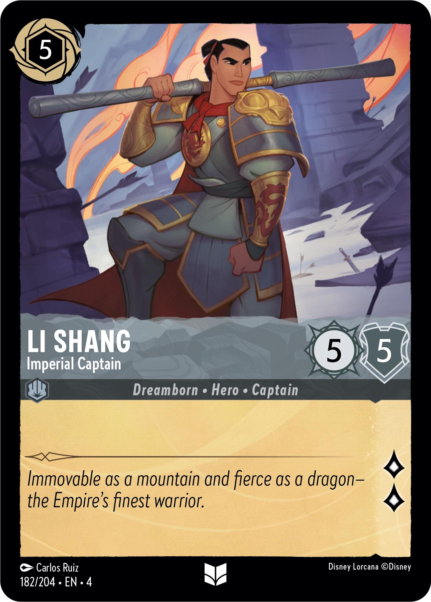 Li Shang - Imperial Captain (182/204) [Ursula's Return] | Tabernacle Games