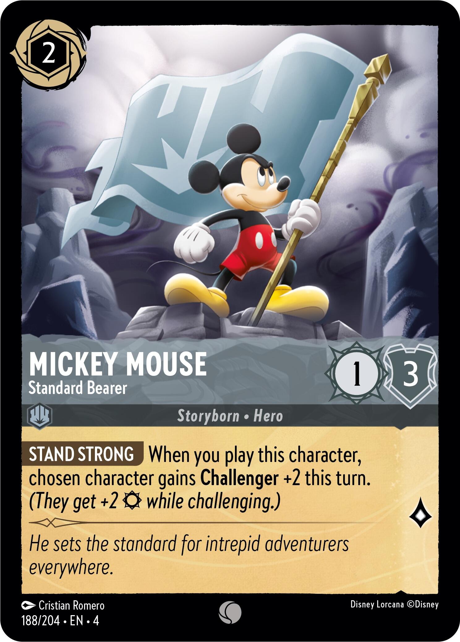 Mickey Mouse - Standard Bearer (188/204) [Ursula's Return] | Tabernacle Games