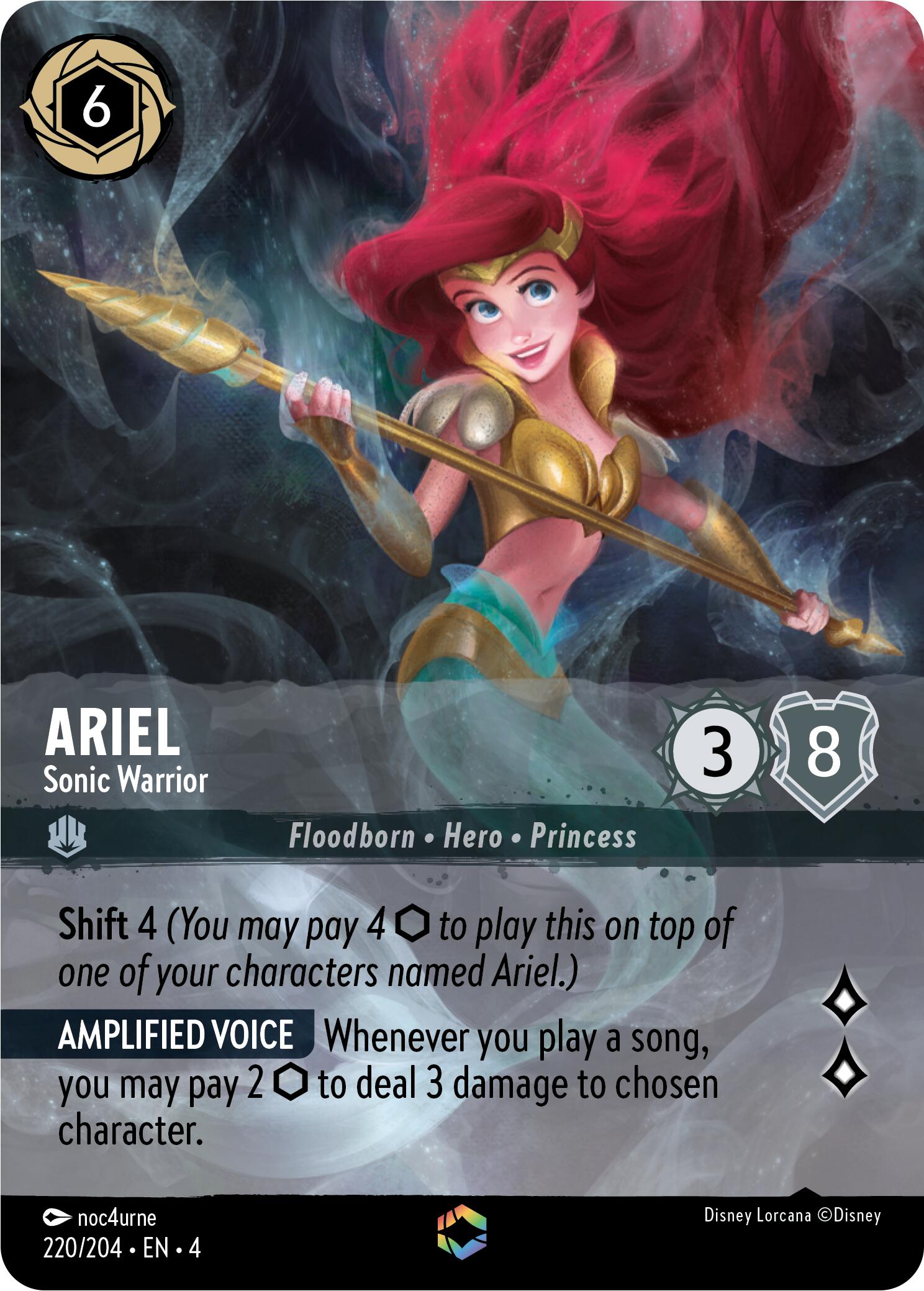 Ariel - Sonic Warrior (Enchanted) (220/204) [Ursula's Return] | Tabernacle Games