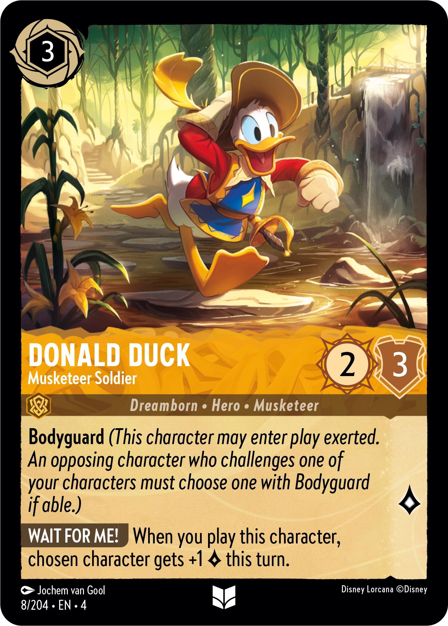 Donald Duck - Musketeer Soldier (8/204) [Ursula's Return] | Tabernacle Games