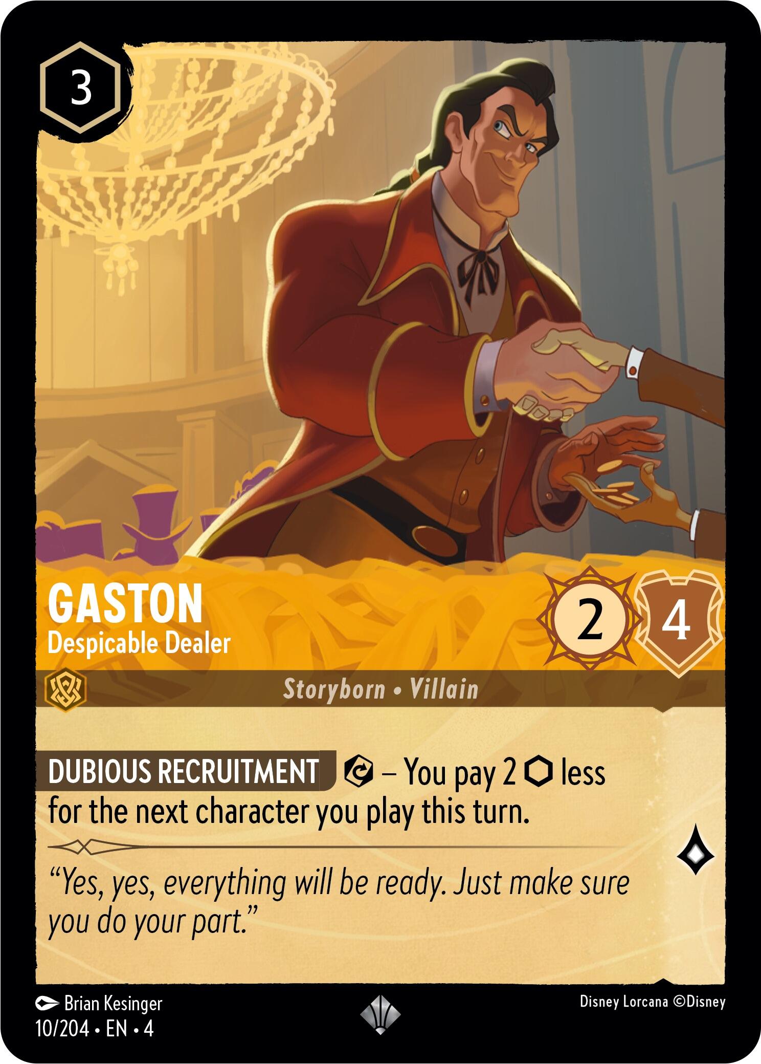 Gaston - Despicable Dealer (10/204) [Ursula's Return] | Tabernacle Games