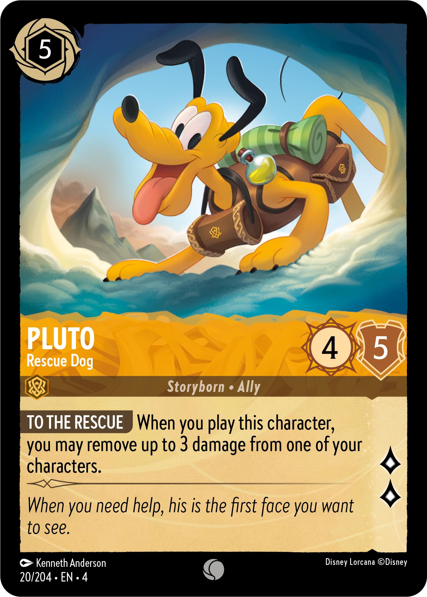 Pluto - Rescue Dog (20/204) [Ursula's Return] | Tabernacle Games