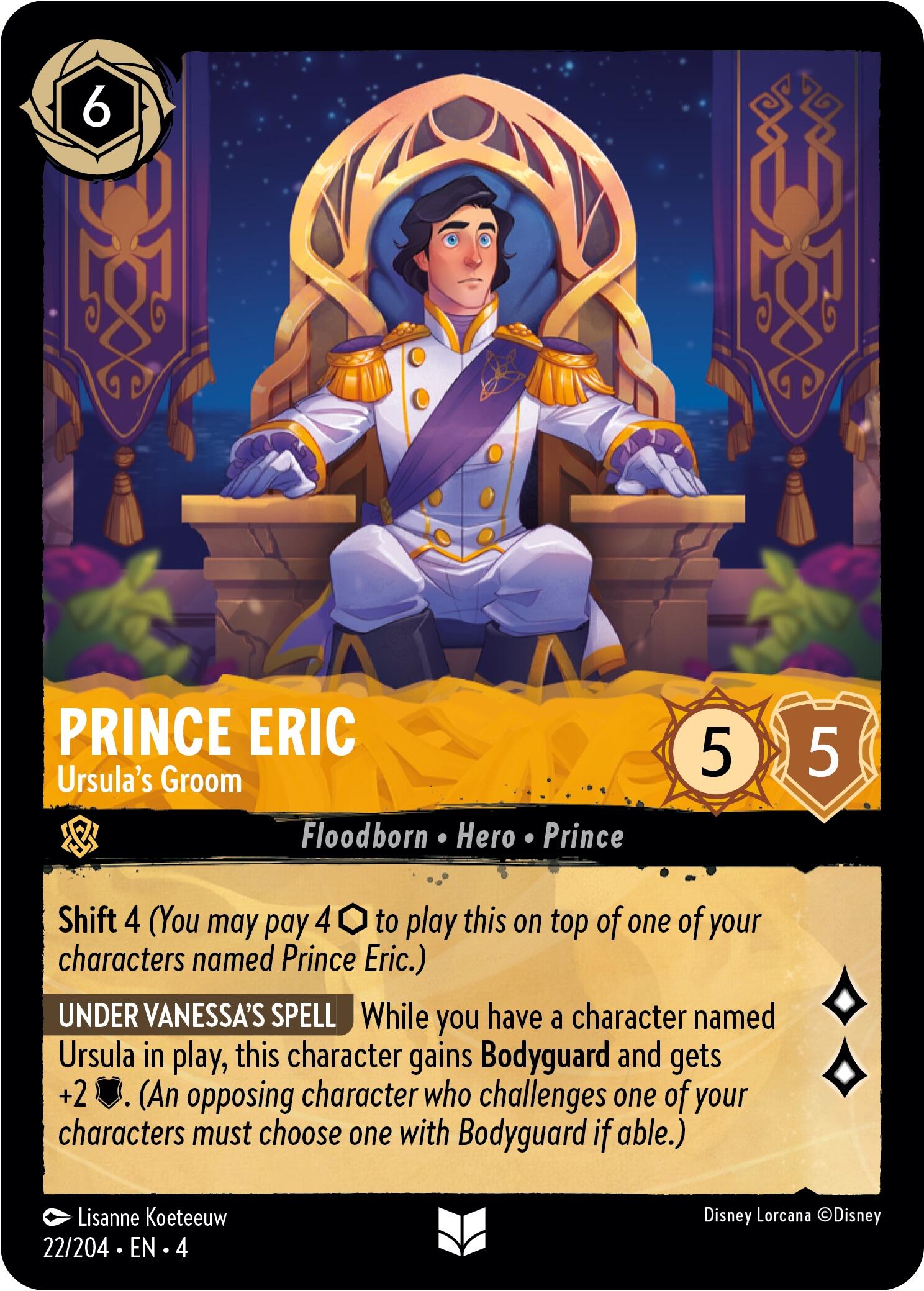 Prince Eric - Ursula's Groom (22/204) [Ursula's Return] | Tabernacle Games