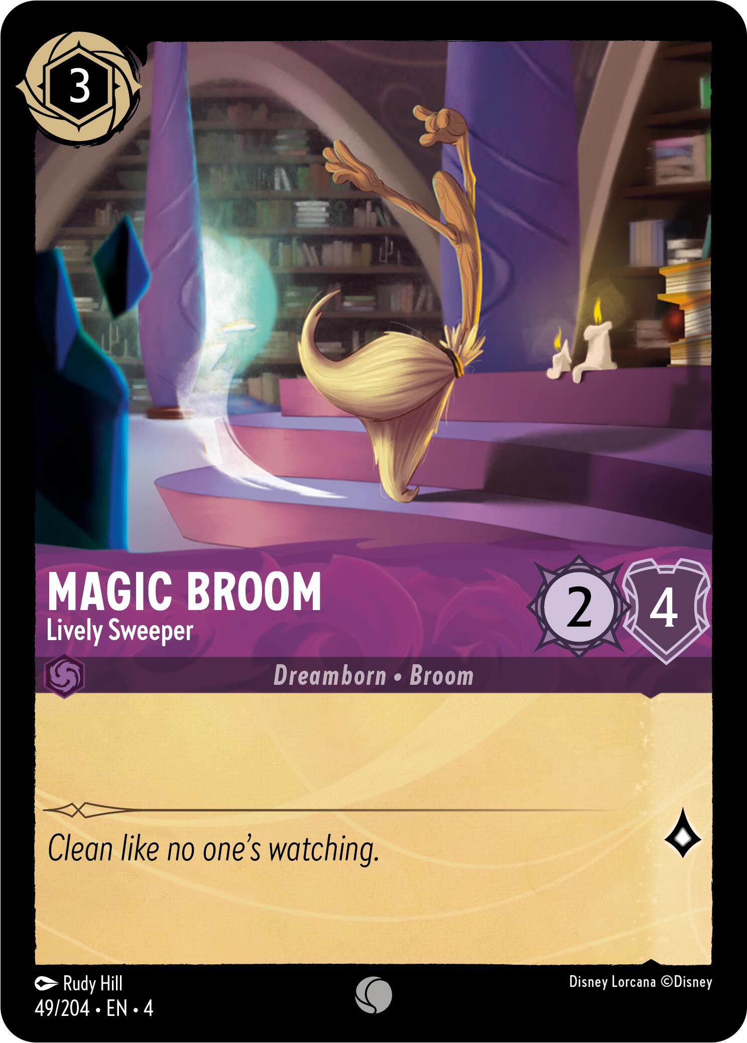 Magic Broom - Lively Sweeper (49/204) [Ursula's Return] | Tabernacle Games