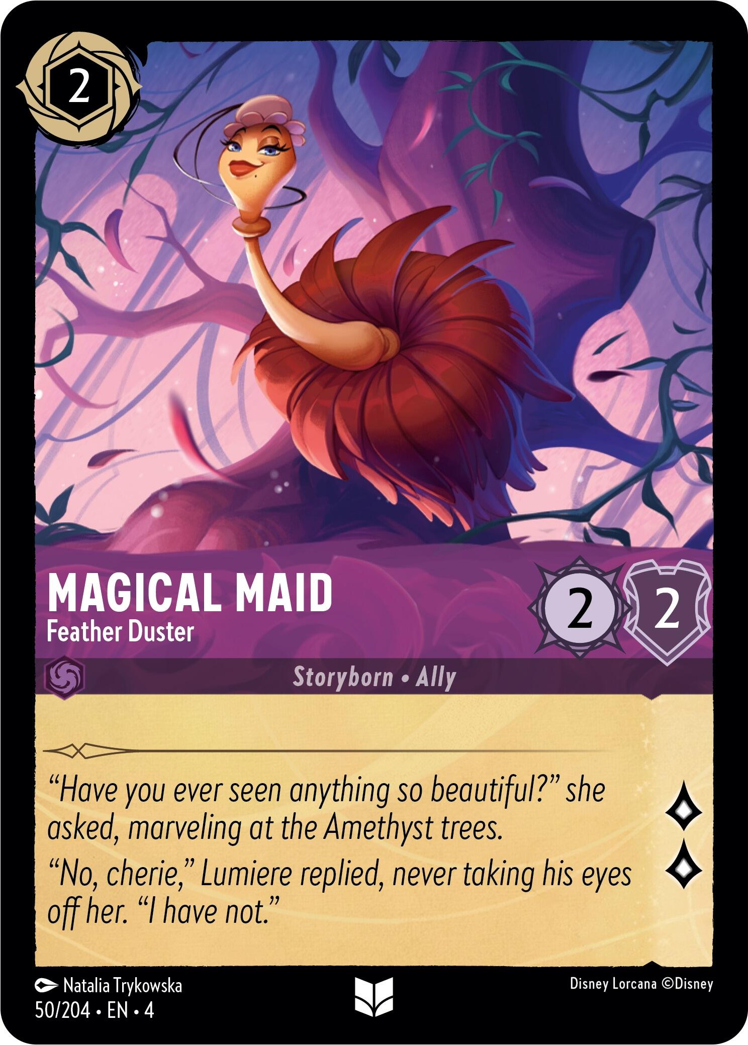 Magical Maid - Feather Duster (50/204) [Ursula's Return] | Tabernacle Games