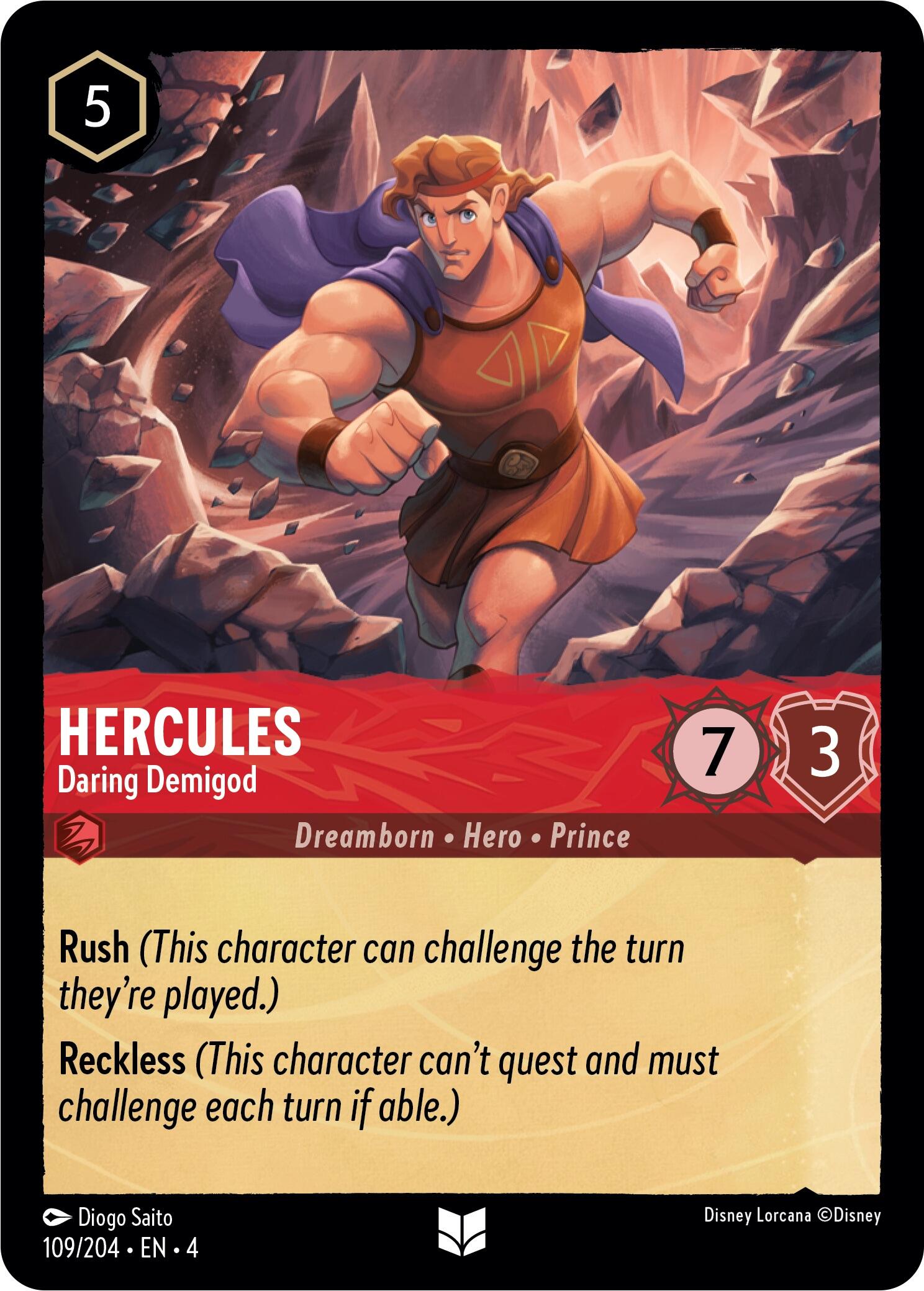 Hercules - Daring Demigod (109/204) [Ursula's Return] | Tabernacle Games