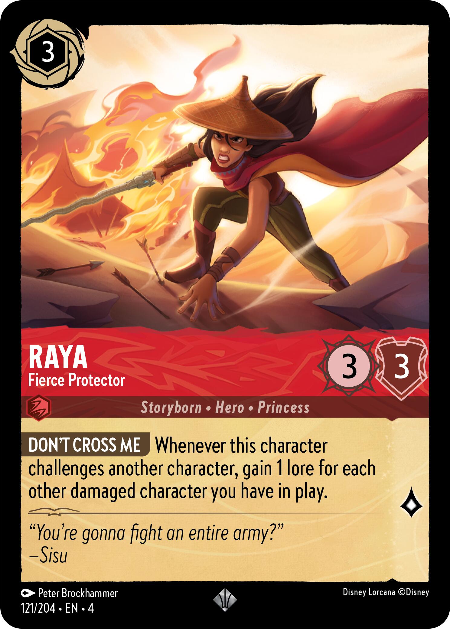 Raya - Fierce Protector (121/204) [Ursula's Return] | Tabernacle Games