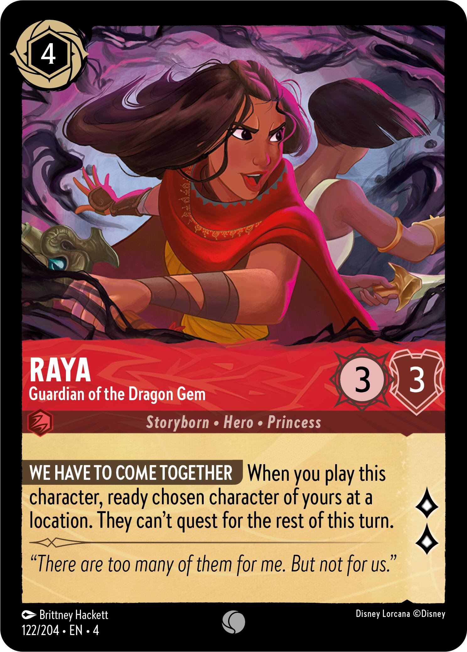 Raya - Guardian of the Dragon Gem (122/204) [Ursula's Return] | Tabernacle Games