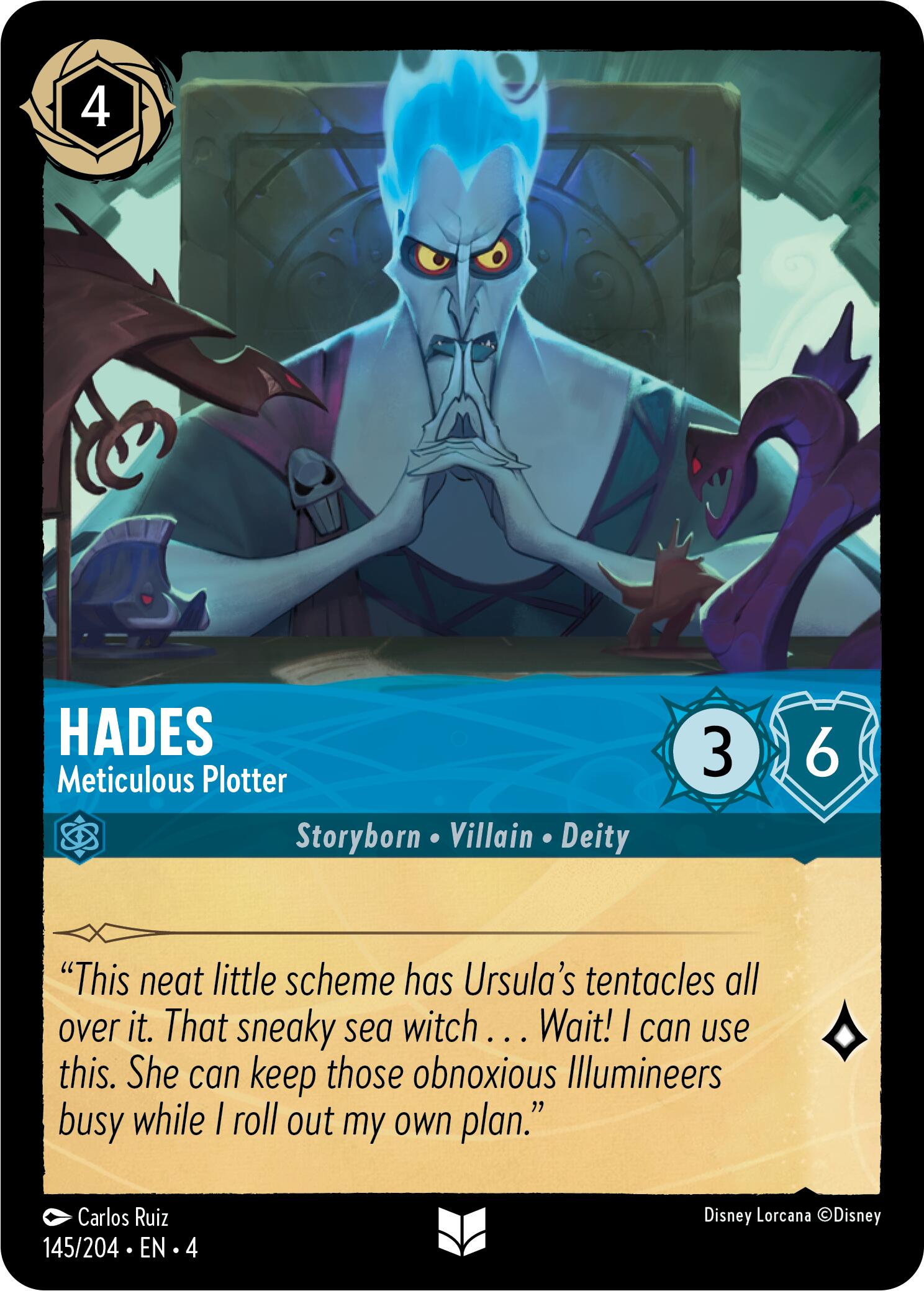 Hades - Meticulous Plotter (145/204) [Ursula's Return] | Tabernacle Games