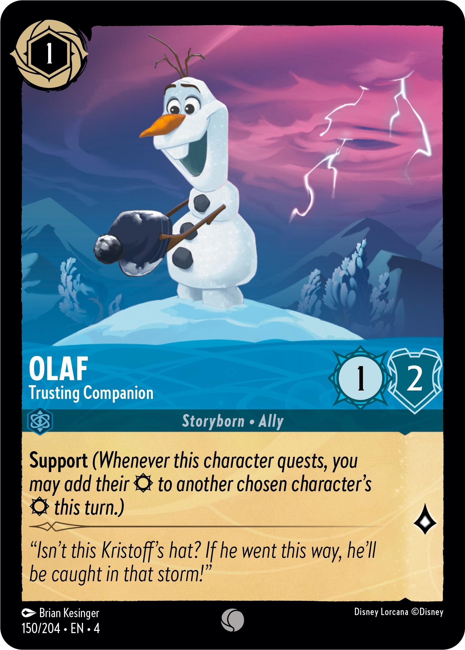 Olaf - Trusting Companion (150/204) [Ursula's Return] | Tabernacle Games