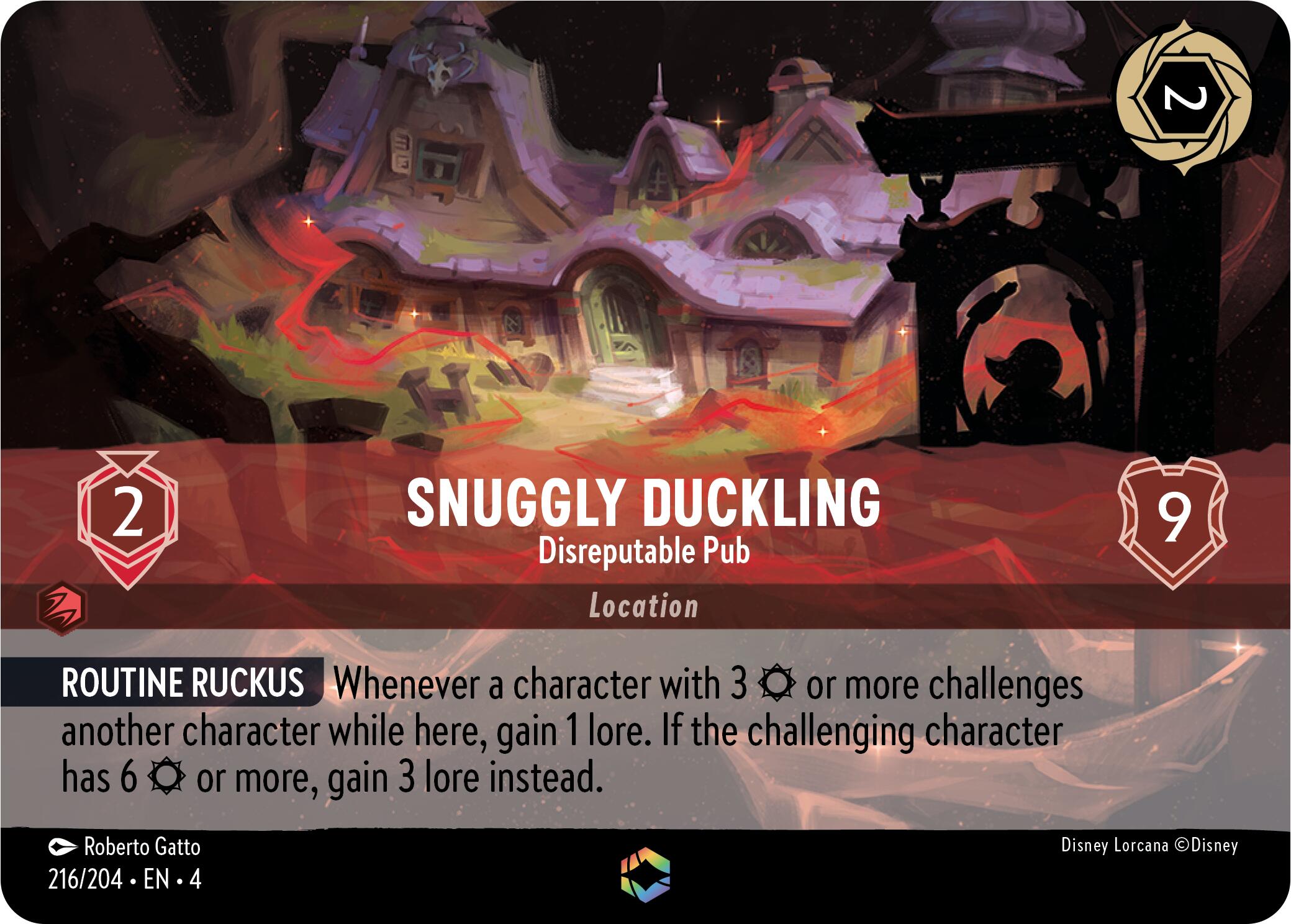 Snuggly Duckling - Disreputable Pub (Enchanted) (216/204) [Ursula's Return] | Tabernacle Games