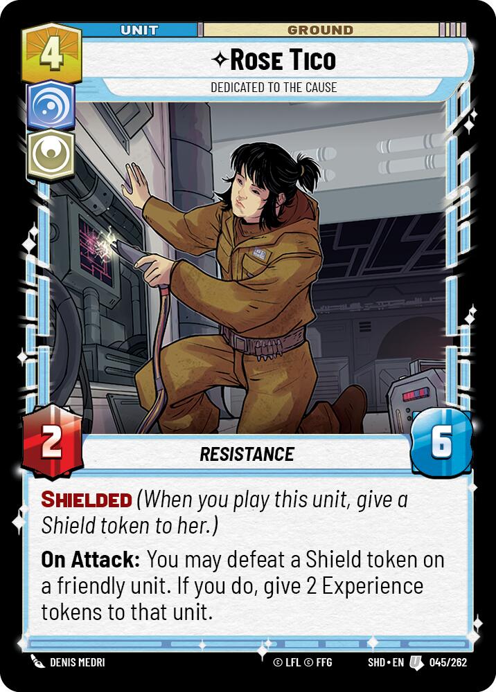 Rose Tico - Dedicated to the Cause (045/262) [Shadows of the Galaxy] | Tabernacle Games