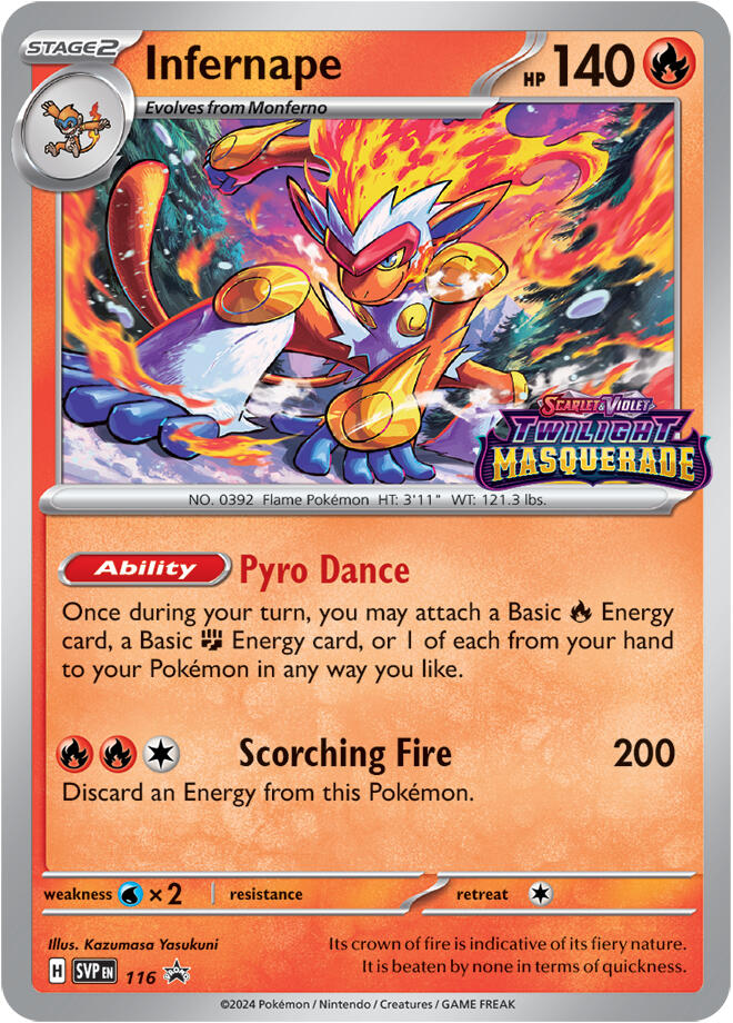 Infernape (116) [Scarlet & Violet: Black Star Promos] | Tabernacle Games