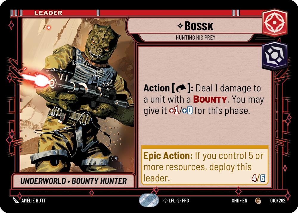 Bossk — Hunting His Prey (010/262) [Shadows of the Galaxy] | Tabernacle Games