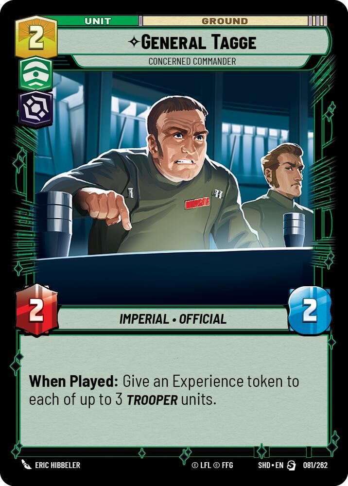 General Tagge - Concerned Commander (081/262) [Shadows of the Galaxy] | Tabernacle Games