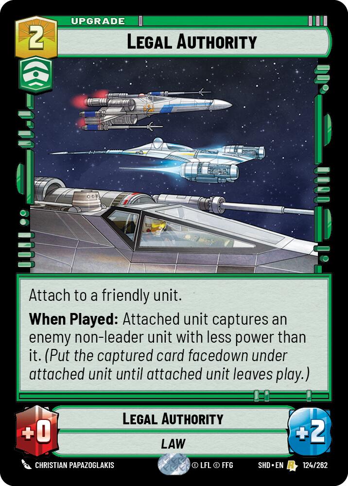 Legal Authority (124/262) [Shadows of the Galaxy] | Tabernacle Games