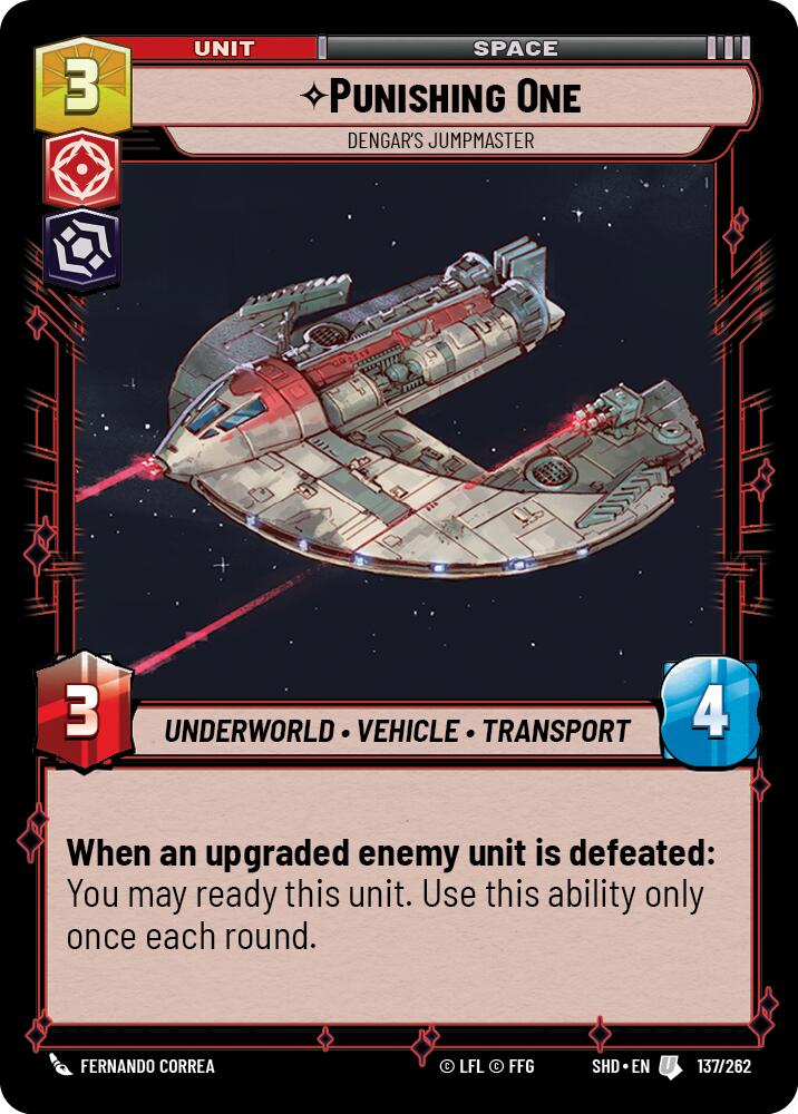 Punishing One - Dengar's Jumpmaster (137/262) [Shadows of the Galaxy] | Tabernacle Games