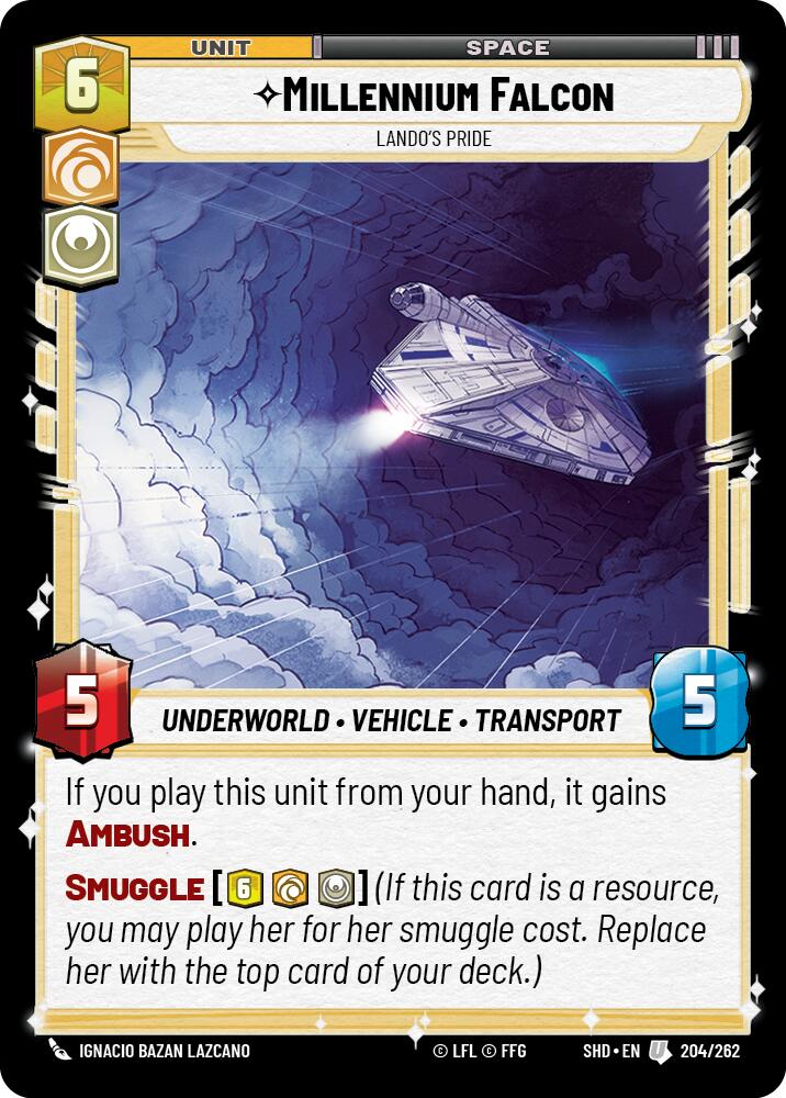 Millennium Falcon - Lando's Pride (204/262) [Shadows of the Galaxy] | Tabernacle Games