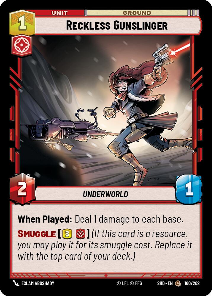 Reckless Gunslinger (160/262) [Shadows of the Galaxy] | Tabernacle Games