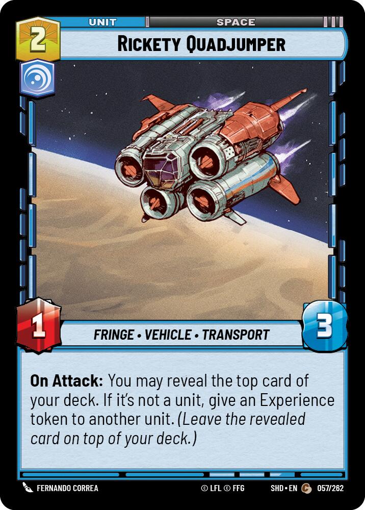 Rickety Quadjumper (057/262) [Shadows of the Galaxy] | Tabernacle Games