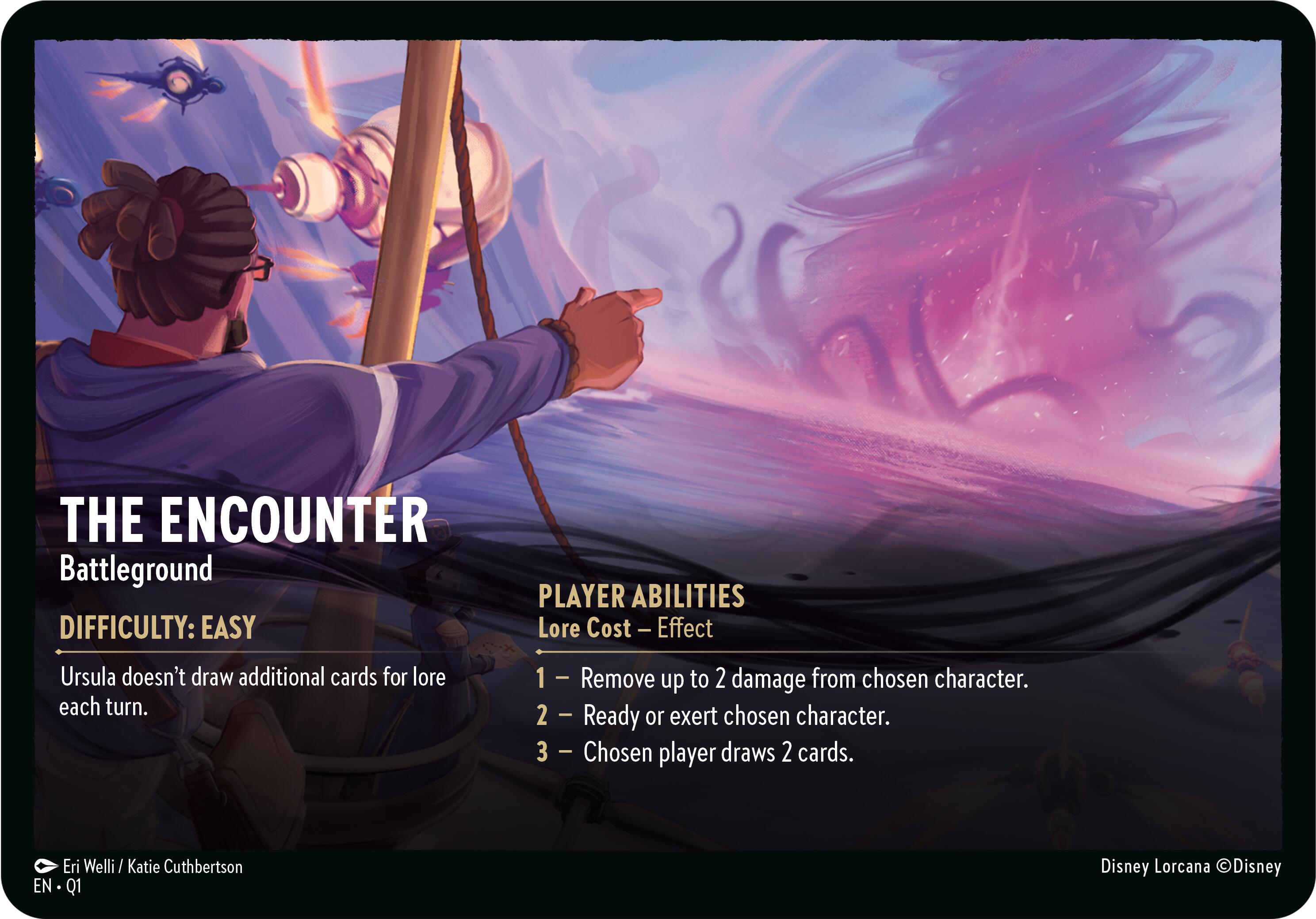 The Encounter // A Dark Realm - Battleground (Oversized) [Illumineer's Quest: Deep Trouble] | Tabernacle Games
