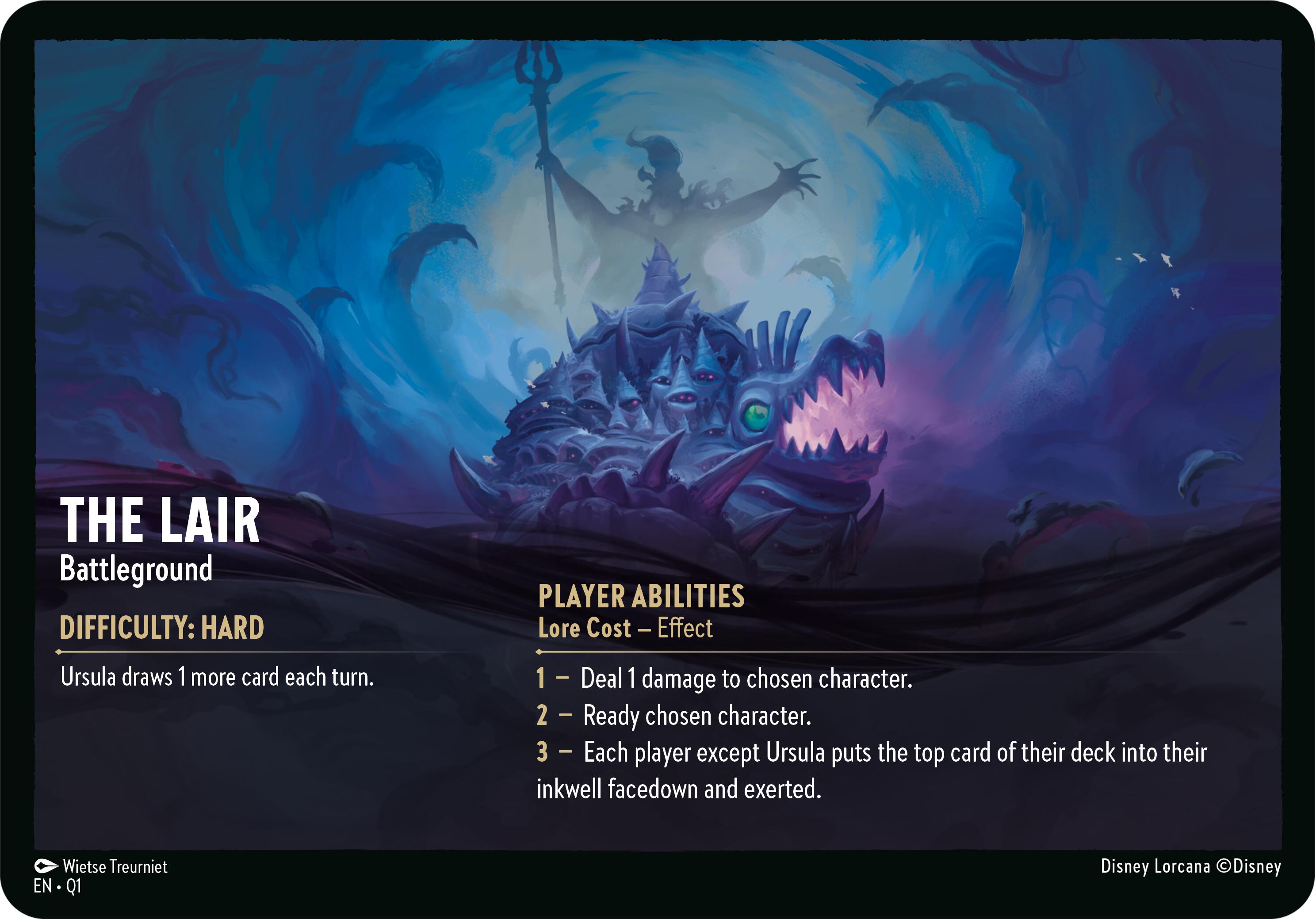 The Lair // Infinite Wrath - Battleground (Oversized) [Illumineer's Quest: Deep Trouble] | Tabernacle Games