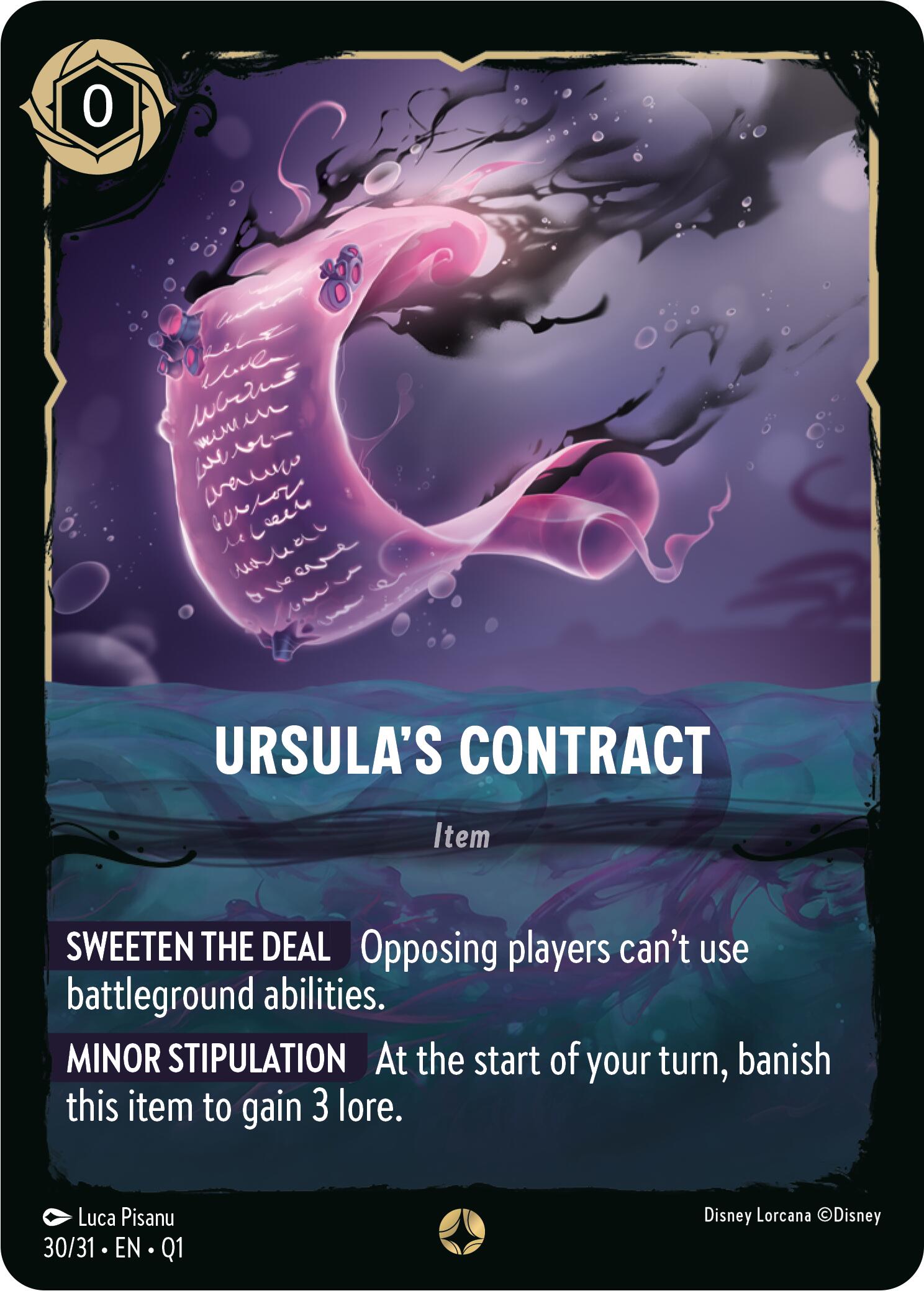 Ursula's Contract (30/31) [Illumineer's Quest: Deep Trouble] | Tabernacle Games