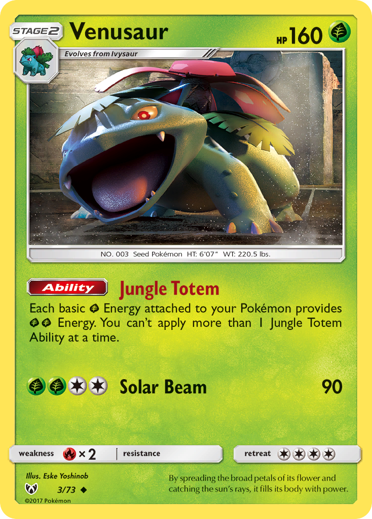 Venusaur (3/73) [Sun & Moon: Shining Legends] | Tabernacle Games