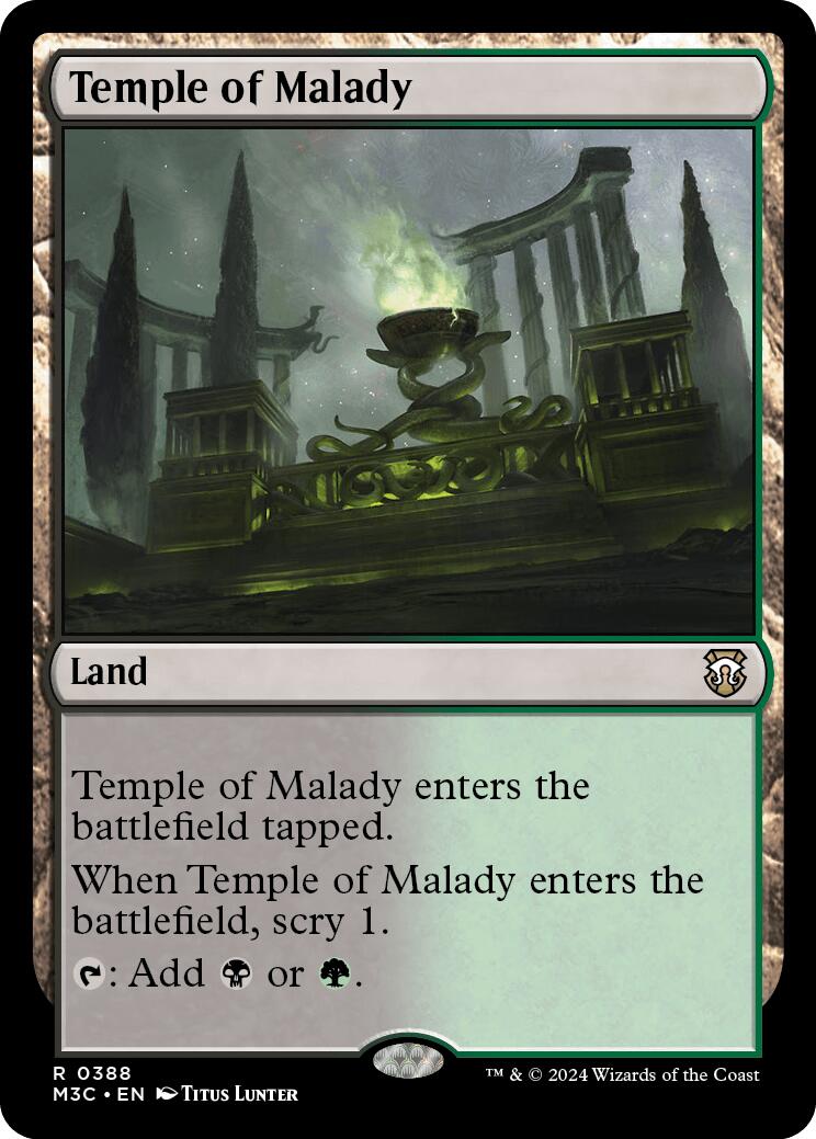 Temple of Malady [Modern Horizons 3 Commander] | Tabernacle Games