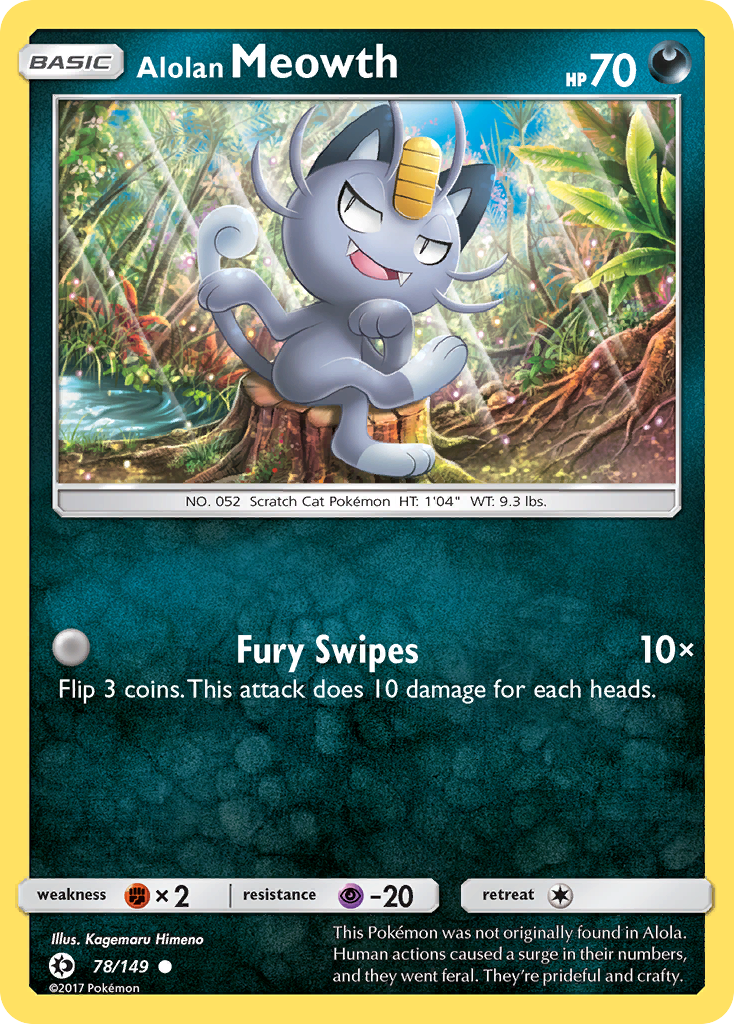 Alolan Meowth (78/149) [Sun & Moon: Base Set] | Tabernacle Games