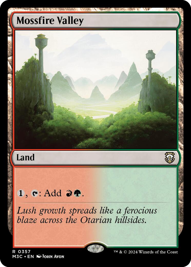 Mossfire Valley [Modern Horizons 3 Commander] | Tabernacle Games