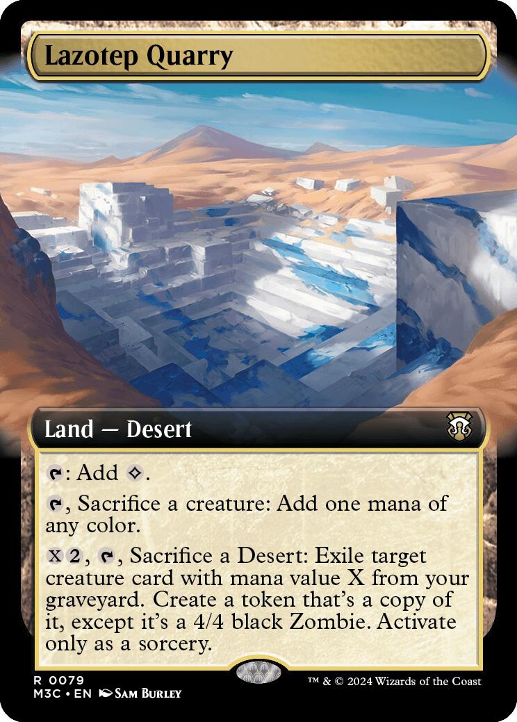Lazotep Quarry (Extended Art) (Ripple Foil) [Modern Horizons 3 Commander] | Tabernacle Games