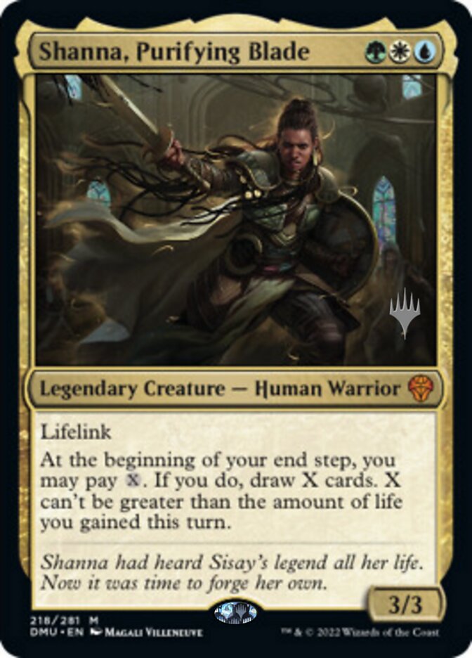 Shanna, Purifying Blade (Promo Pack) [Dominaria United Promos] | Tabernacle Games