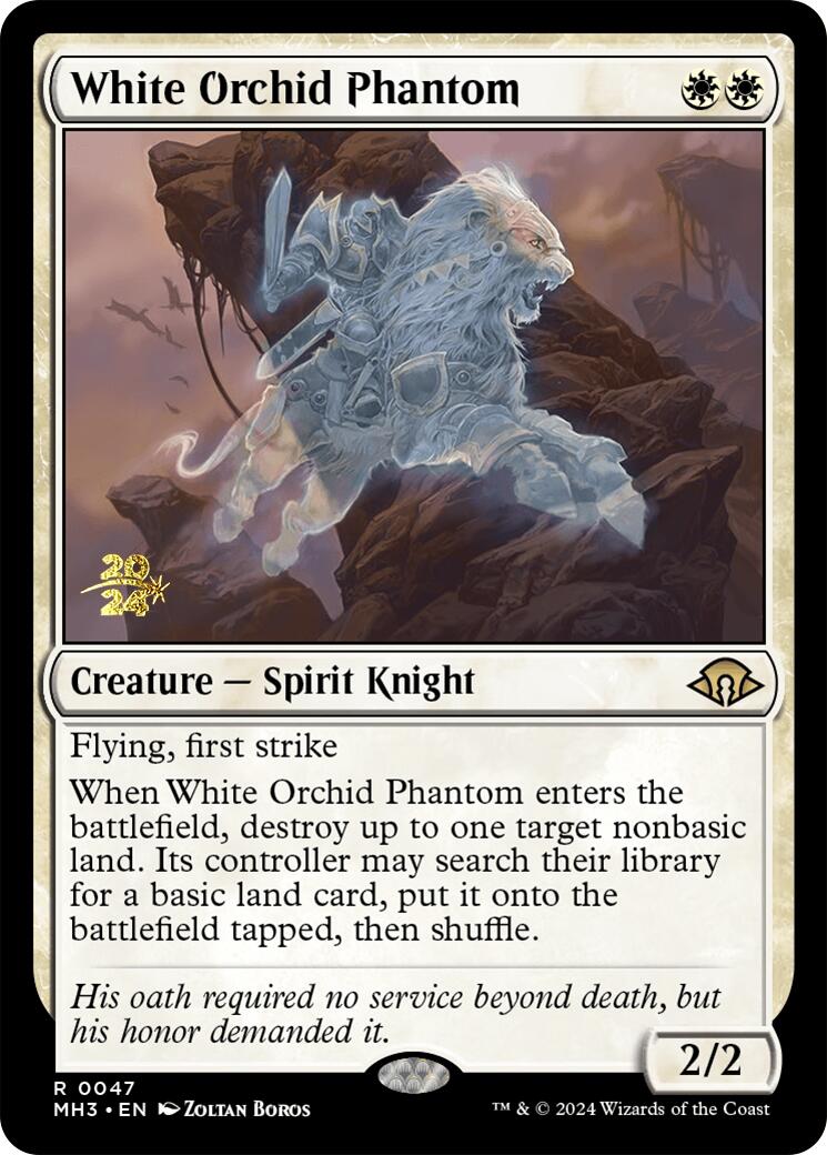 White Orchid Phantom [Modern Horizons 3 Prerelease Promos] | Tabernacle Games