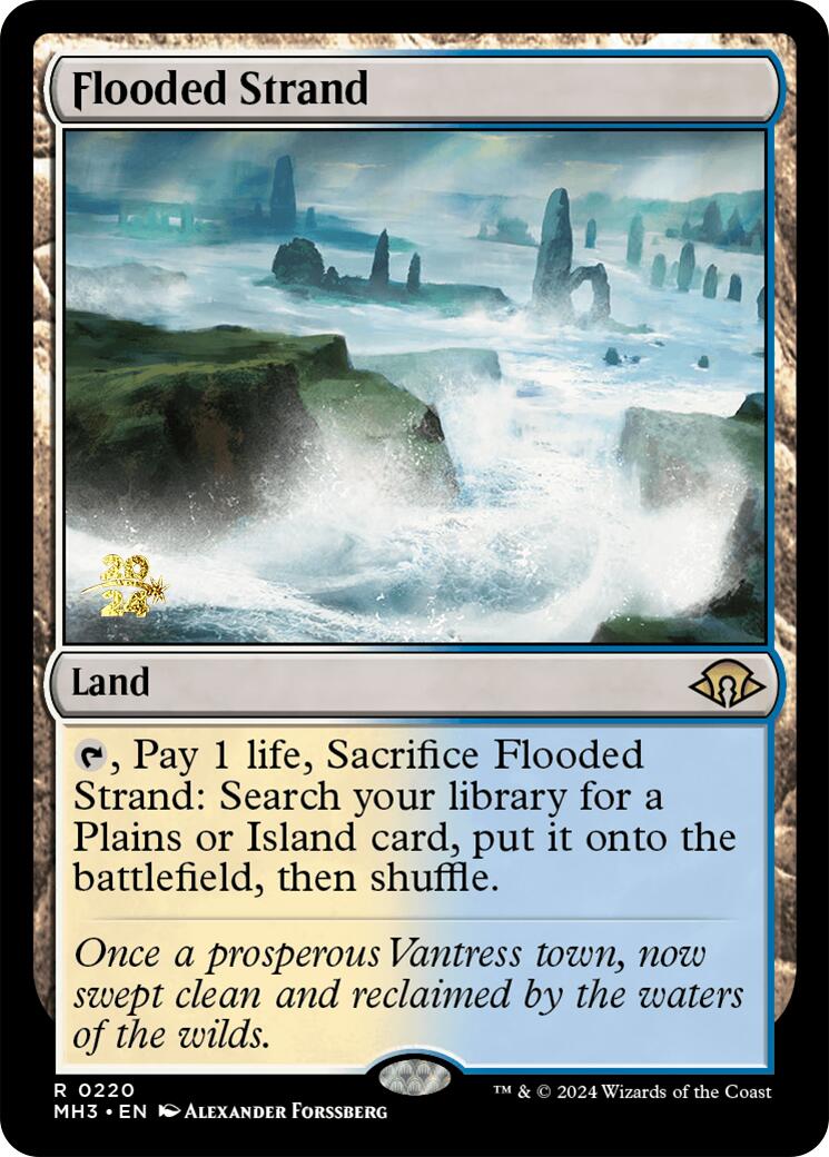 Flooded Strand [Modern Horizons 3 Prerelease Promos] | Tabernacle Games