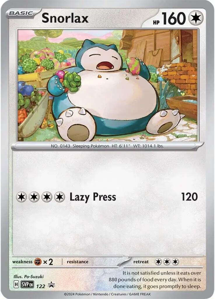 Snorlax (122) [Scarlet & Violet: Black Star Promos] | Tabernacle Games