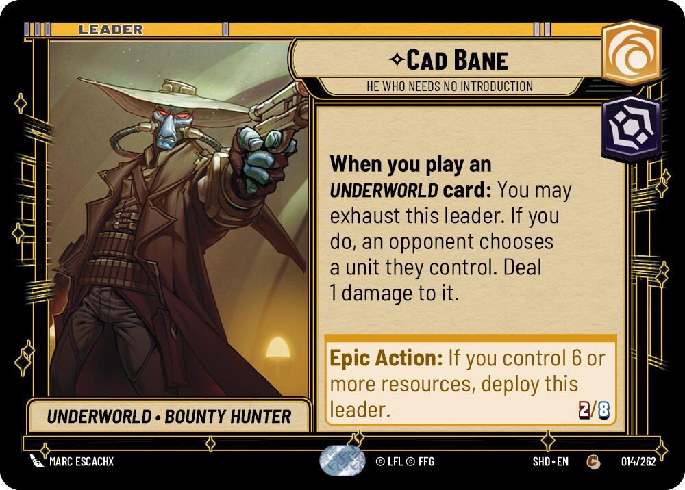 Cad Bane - He Who Needs No Introduction (014/262) [Shadows of the Galaxy] | Tabernacle Games