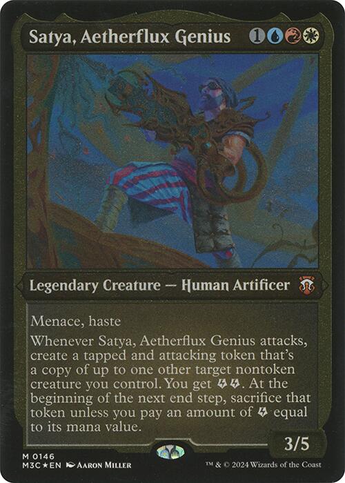 Satya, Aetherflux Genius (Display Commander) [Modern Horizons 3 Commander] | Tabernacle Games