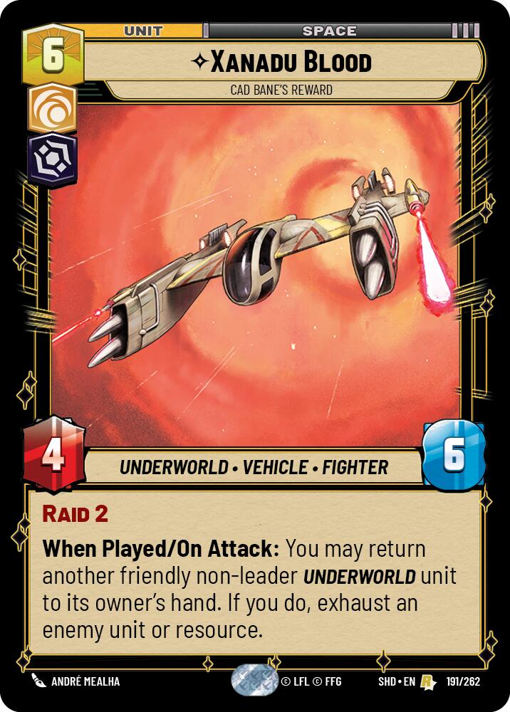 Xanadu Blood - Cad Bane's Reward (191/262) [Shadows of the Galaxy] | Tabernacle Games