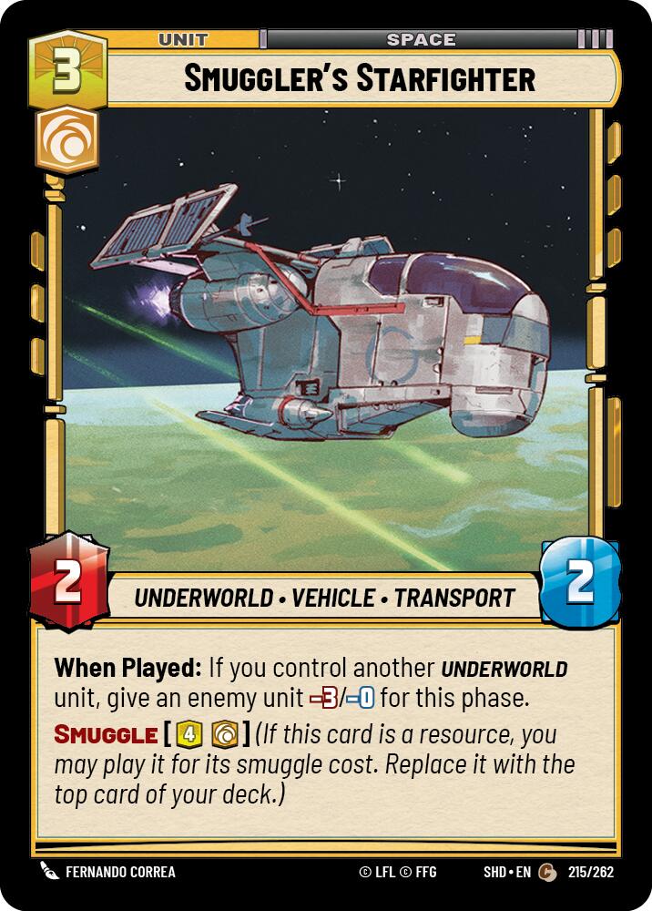 Smuggler's Starfighter (215/262) [Shadows of the Galaxy] | Tabernacle Games