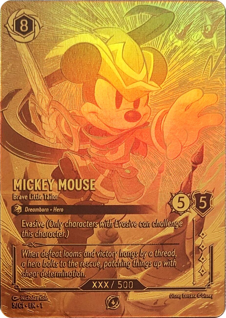 Mickey Mouse - Brave Little Tailor (Serial Numbered) (5) [Promo Cards] | Tabernacle Games