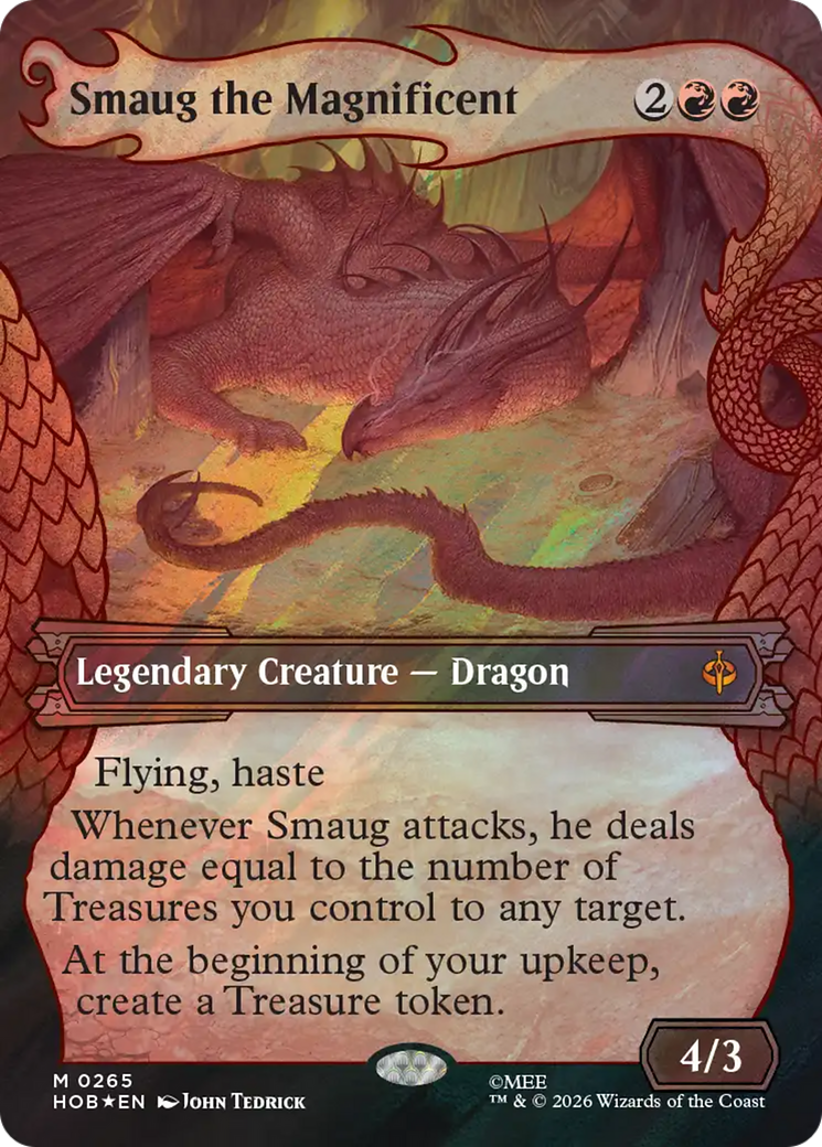 Smaug the Magnificent (Showcase) (Surge Foil) [The Hobbit] | Tabernacle Games