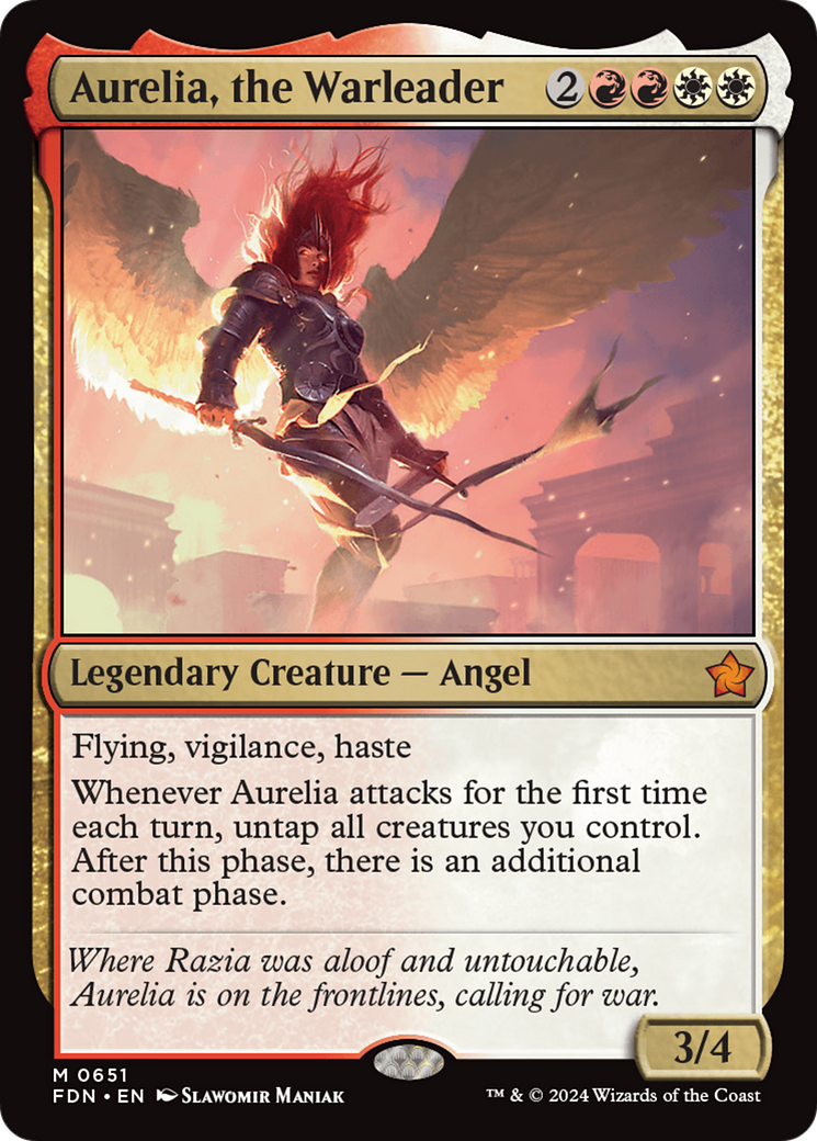 Aurelia, the Warleader [Foundations] | Tabernacle Games