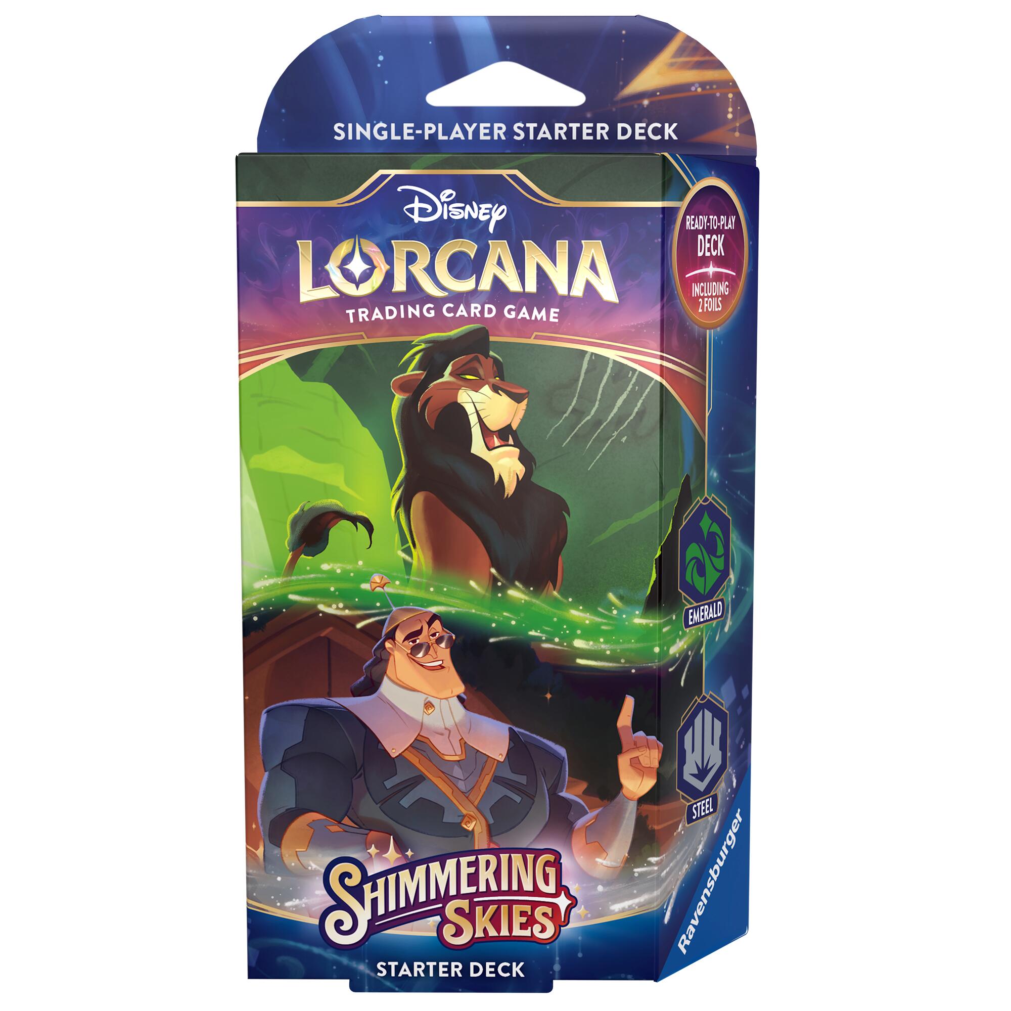 Disney Lorcana: Shimmering Skies - Starter Deck (Emerald & Steel) | Tabernacle Games